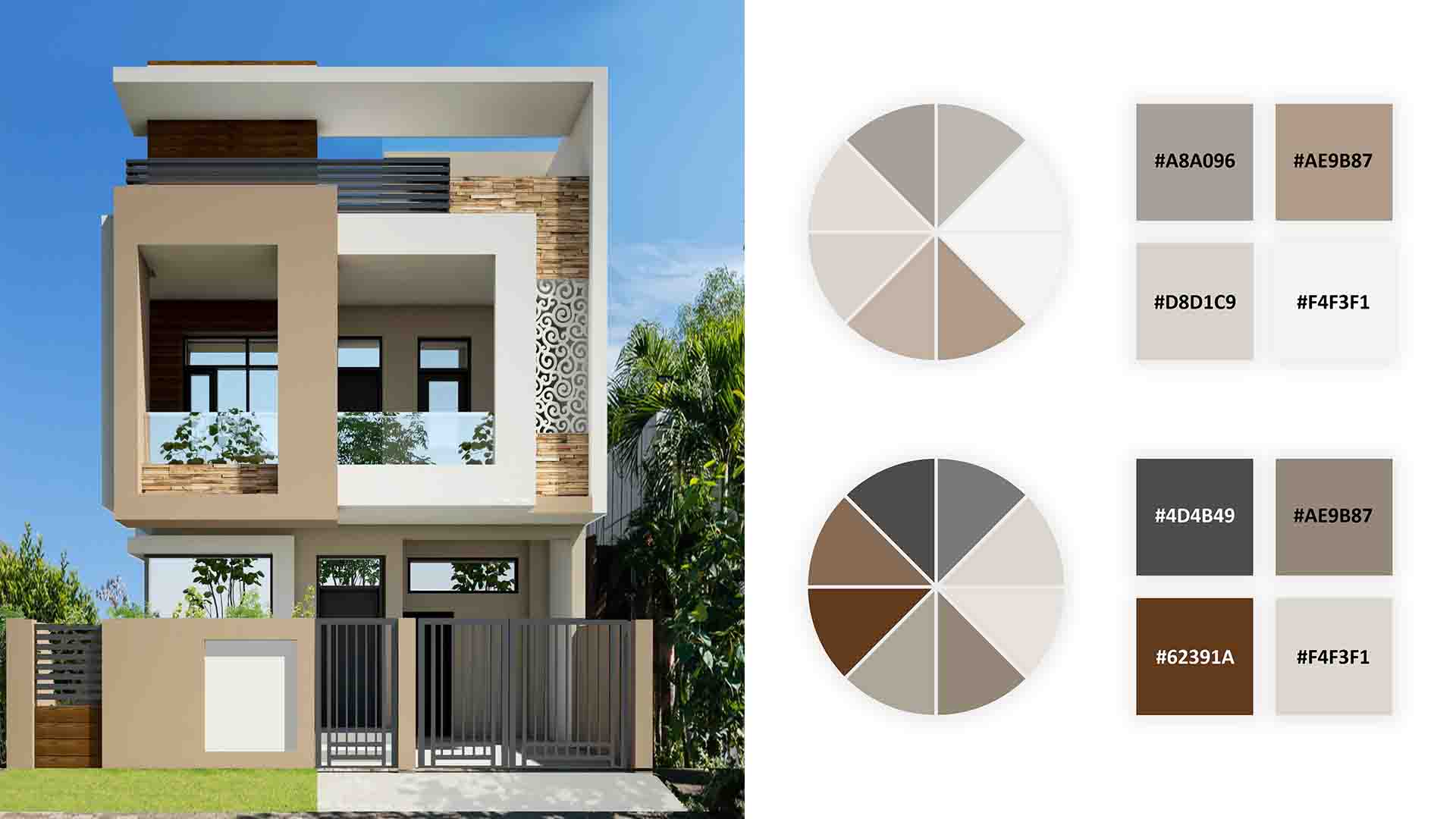 Exterior wall color combination