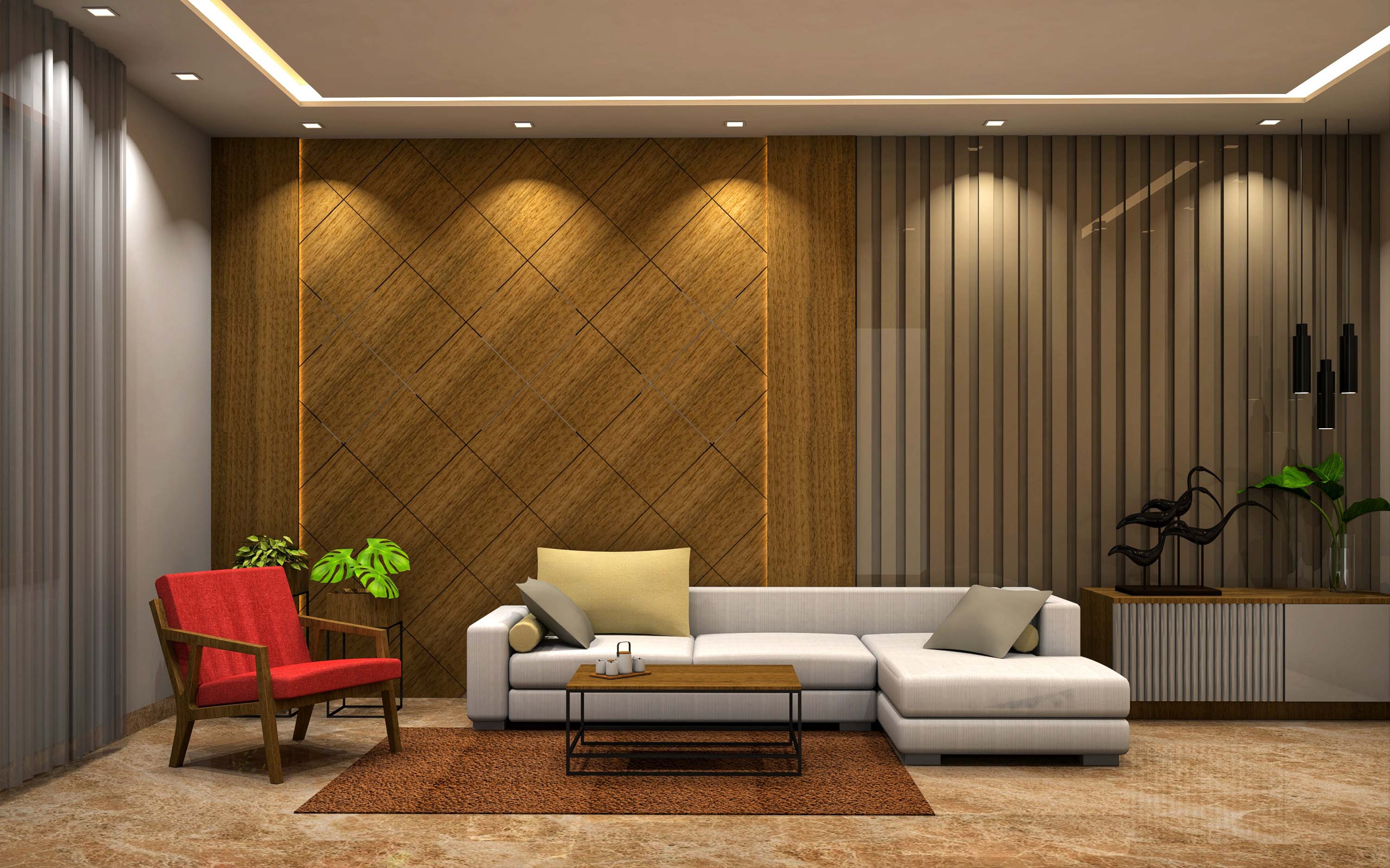 Accent wall design idea for interior, accent wall for home